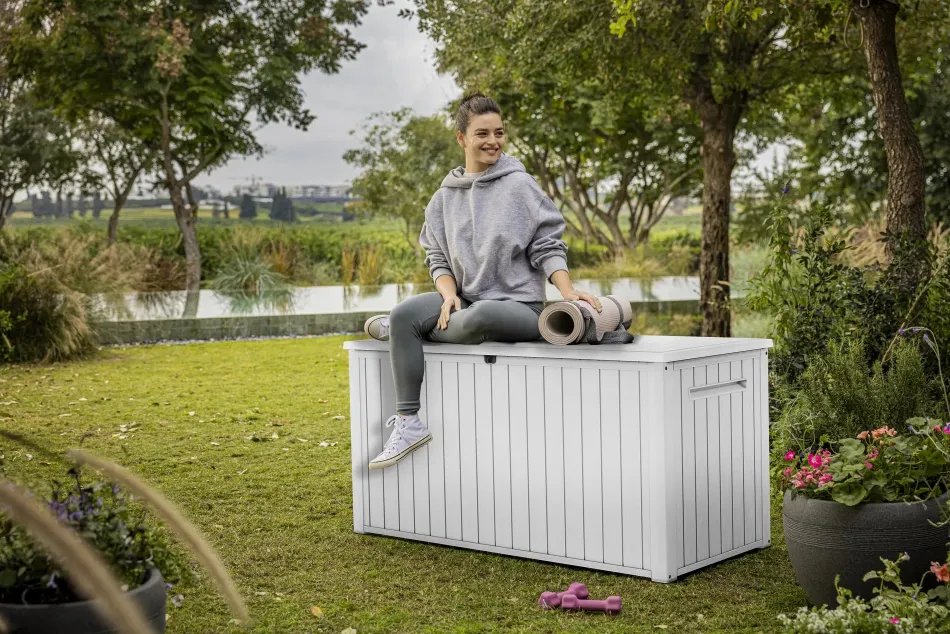 Sale 170 Gallon Deck Box - White Large Deck Boxes