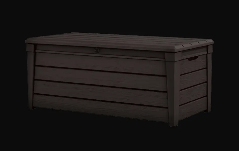 Discount Brightwood 120 Gallon Deck Box - Brown Large Deck Boxes