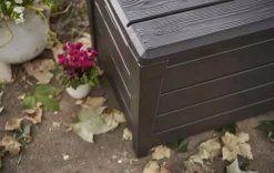 Discount Brightwood 120 Gallon Deck Box - Brown Large Deck Boxes