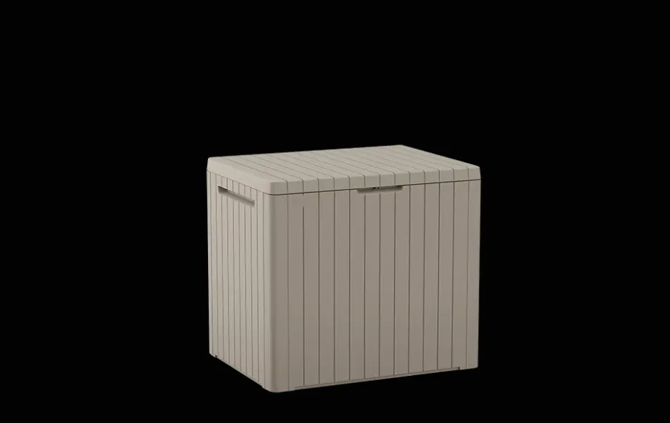 Sale City Box 30 Gallon Deck Box - Beige Small Deck Boxes
