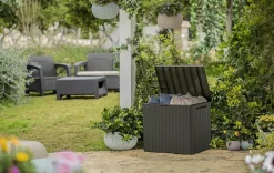 New City Box 30 Gallon Deck Box - Taupe Small Deck Boxes