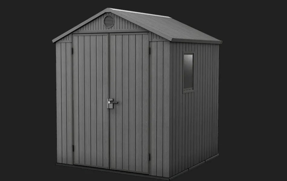 Clearance Darwin 6x6 Storage Shed - Graphite Medium Sheds