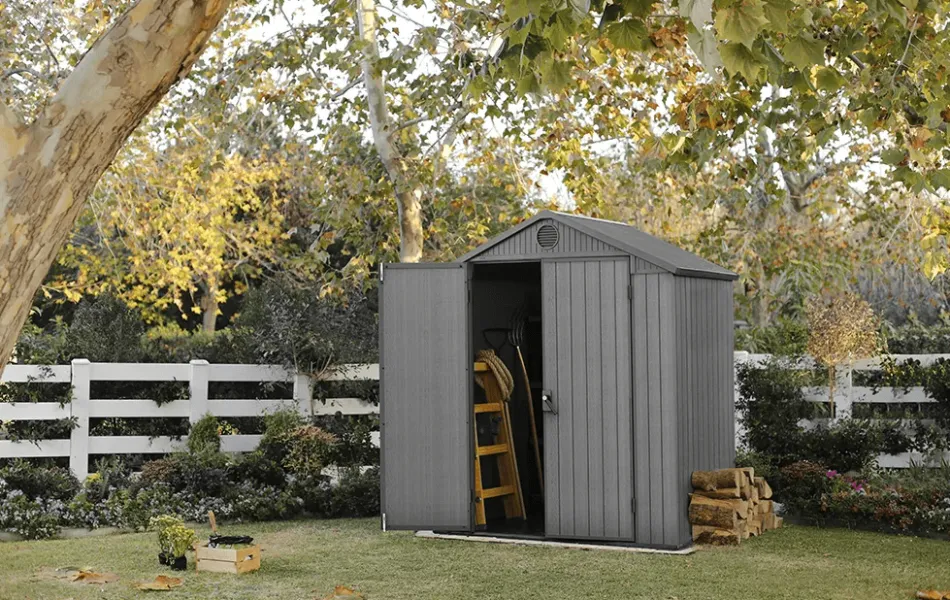 Sale Darwin 6x4 Storage Shed - Graphite Small Sheds