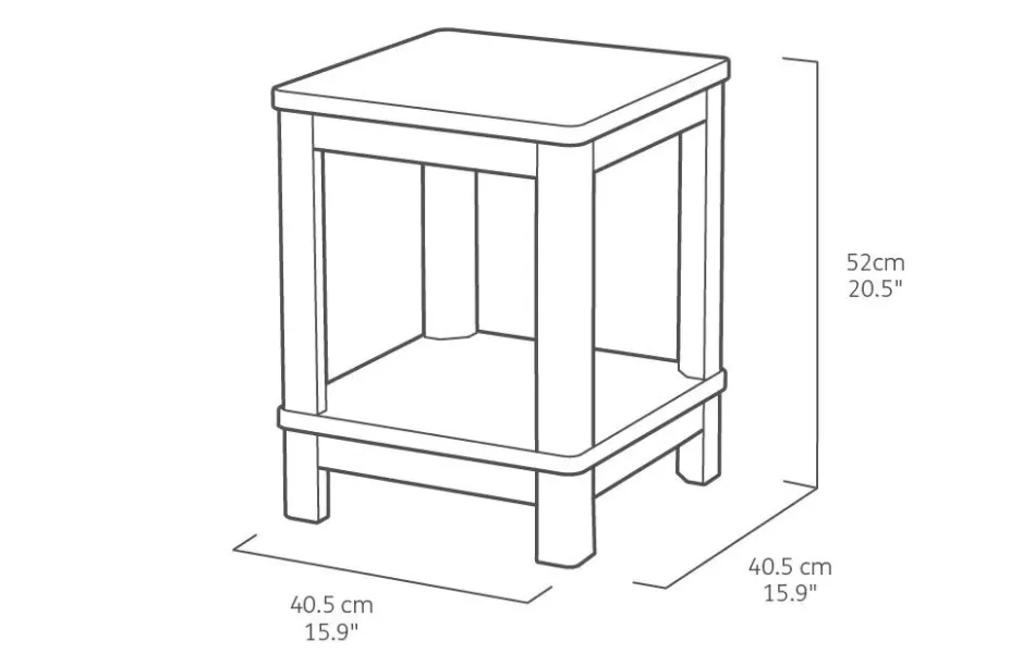 Discount Deluxe Adirondack Side Table - White Outdoor Side Tables