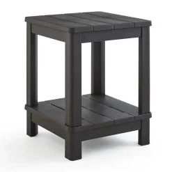 Discount Deluxe Adirondack Side Table - Brown Outdoor Side Tables