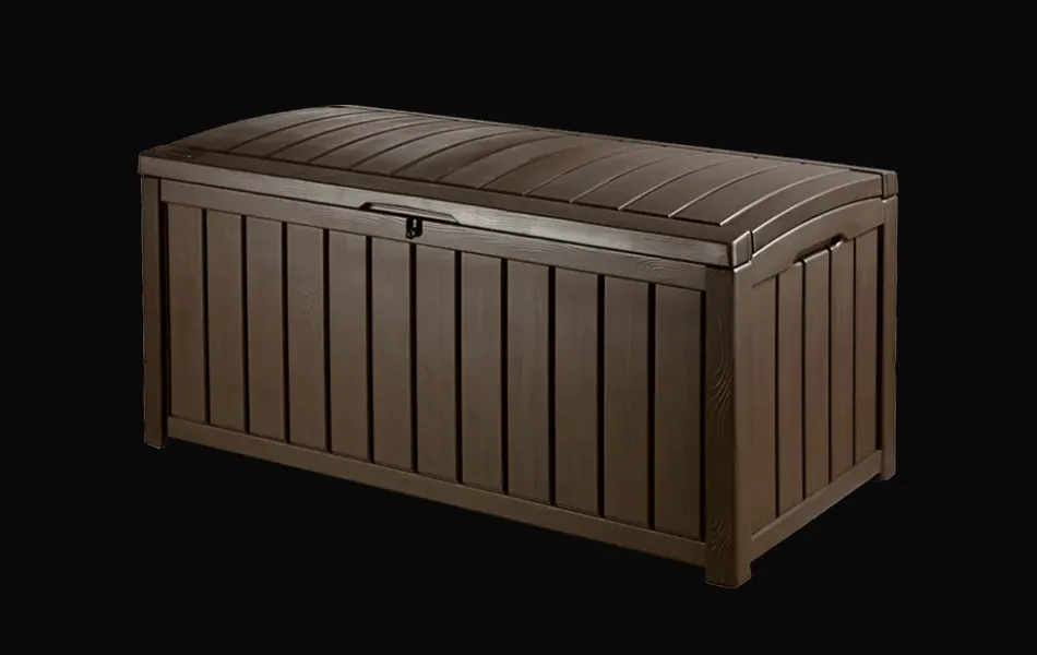 Glenwood 101 Gallon Deck Box - Brown Large Deck Boxes