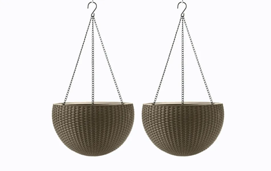 Clearance Hanging Planter Set of 2 - Brown Planters
