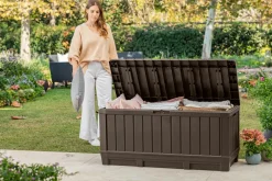 Outlet Kentwood 92 Gallon Deck Box - Brown Small Deck Boxes