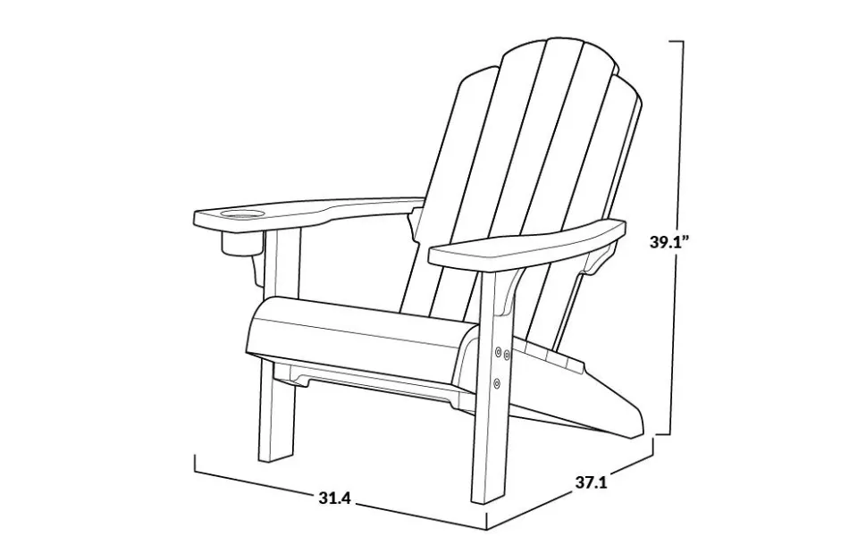 Online Kiawah Adirondack Chair - Grey Adirondack Chairs