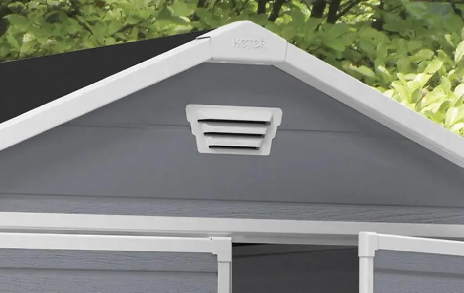 New Manor 6x8 Storage Shed - Grey Medium Sheds