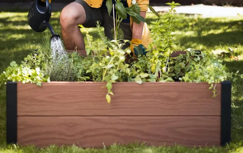 Discount Maple Raised Garden Bed - Brown Garden Beds
