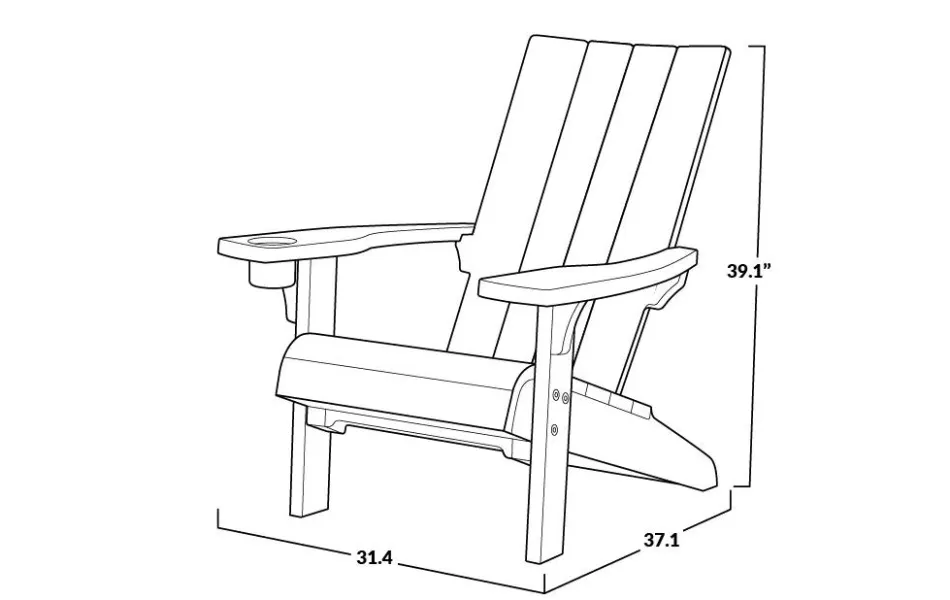 Sale Modern Adirondack Chair - Brown Adirondack Chairs