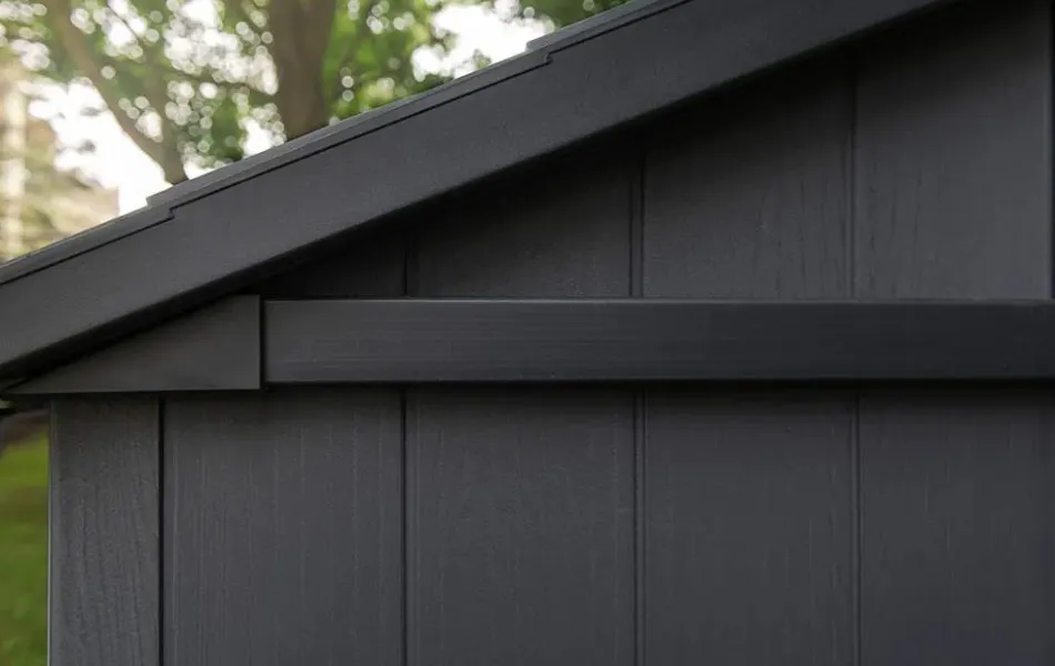 New Newton Plus 7.5x17 Storage Shed - Graphite Large Sheds