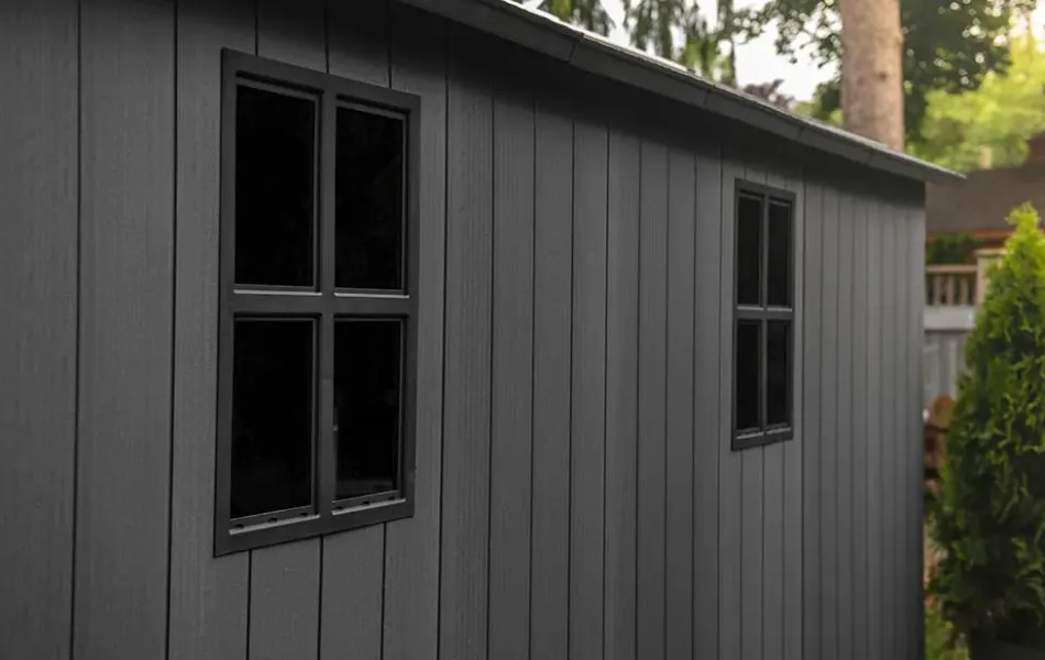Best Newton Plus 7.5x15 Storage Shed - Graphite Large Sheds