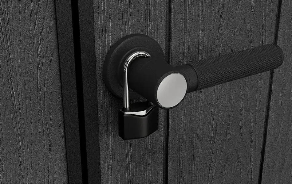 Clearance Newton Plus 7.5x11 Storage Shed - Graphite Large Sheds