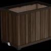 Signature Rectangular Tall Planter - Rosewood Brown Planters