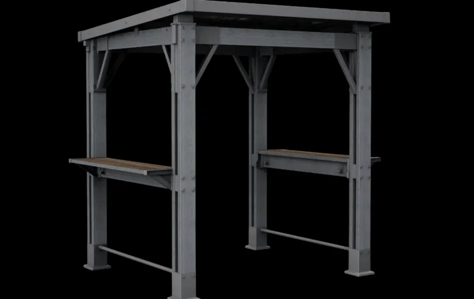 Best Signature 8x6.5 Grill Gazebo - Rosewood Brown Gazebos
