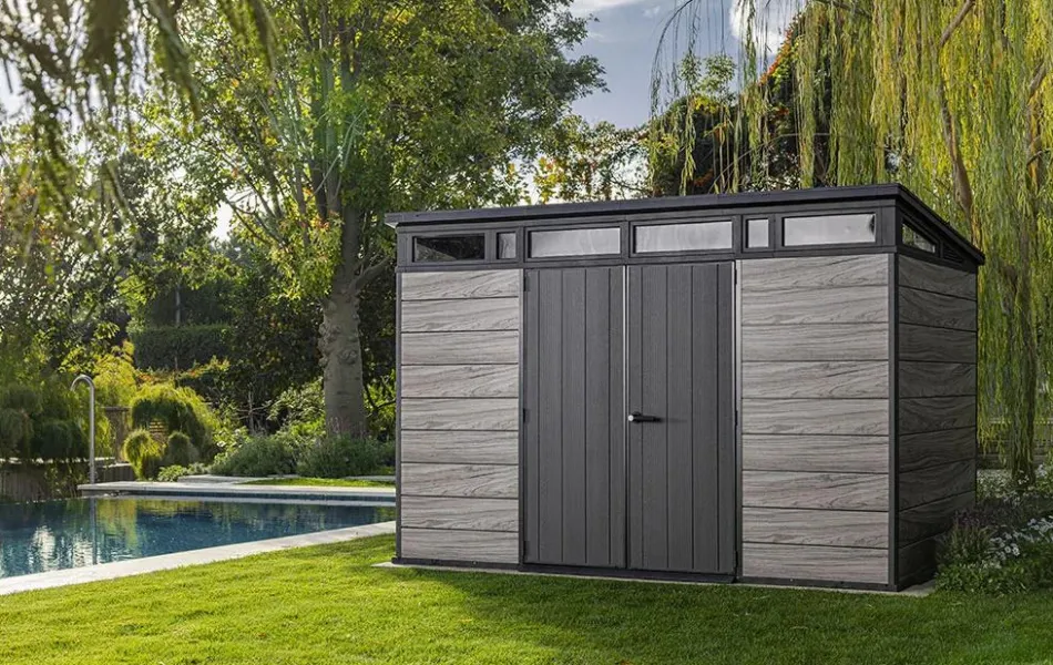 Online Signature 11x7 Storage Shed - Storm Grey Large Sheds