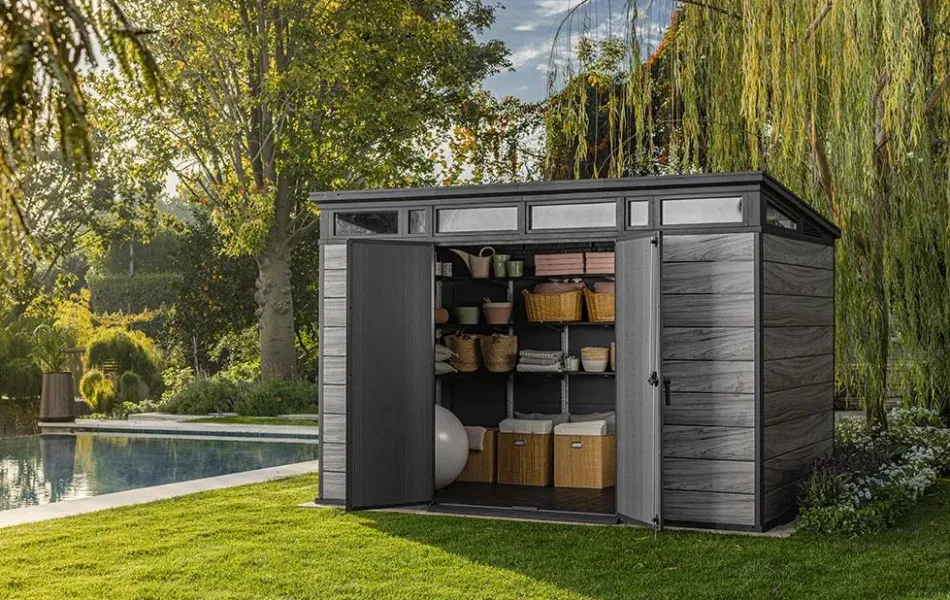 Online Signature 11x7 Storage Shed - Storm Grey Large Sheds