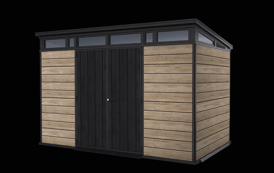 Discount Signature 11x7 Storage Shed - Ashwood Brown Large Sheds