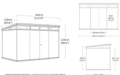 Discount Signature 11x7 Storage Shed - Ashwood Brown Large Sheds