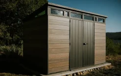 Best Signature 11x7 Storage Shed - Walnut Brown Large Sheds