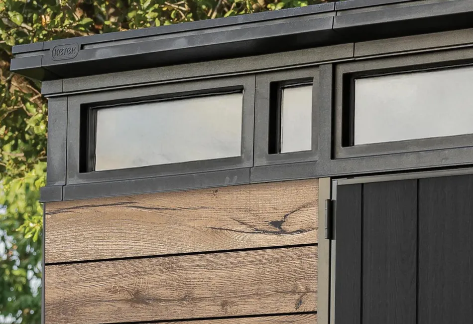 Outlet Signature 9x7 Storage Shed - Pine Brown Medium Sheds