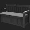 Discount Solana 70 Gallon Outdoor Storage Bench - Grey Outdoor Benches|Outdoor Storage Benches