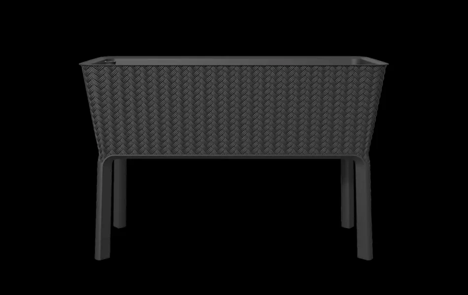Discount Splendor 31.7 Gallon Elevated Garden Bed - Graphite Garden Beds