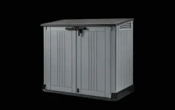 Discount Store-It-Out Prime Storage Shed - Graphite Trash Can Storage Sheds|Horizontal Sheds