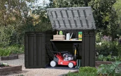 Outlet Store-It-Out Prime XL Storage Shed - Grey Trash Can Storage Sheds|Horizontal Sheds
