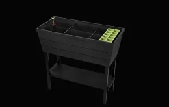 Outlet Urban Bloomer 12.7 Gallon Elevated Garden Bed - Graphite Garden Beds