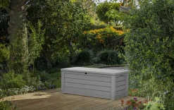 Discount Westwood 150 Gallon Deck Box - Grey Large Deck Boxes